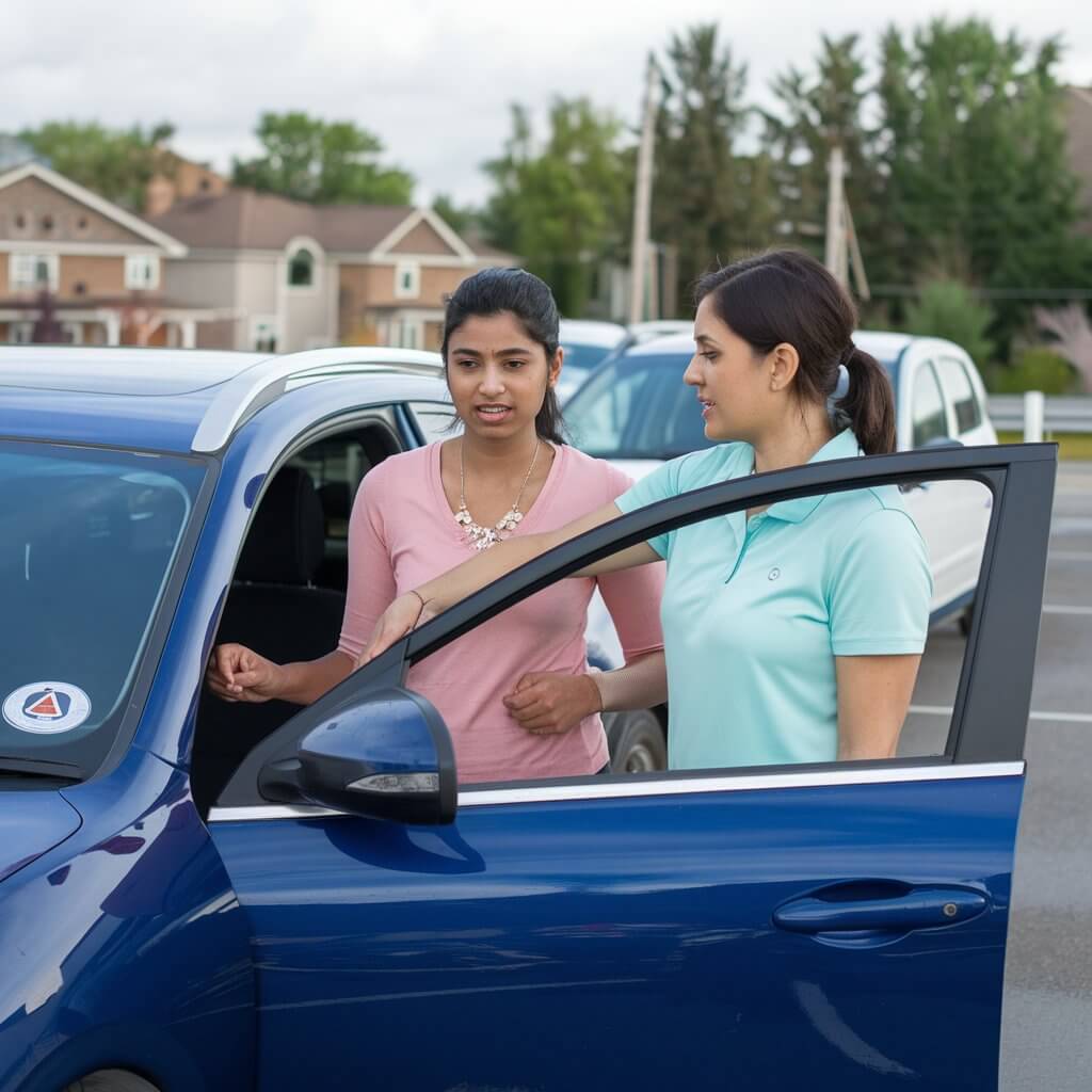 Adult Female Student With Instructor